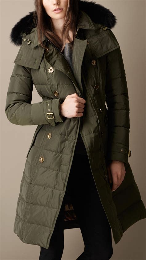 burberry jacket with fur|Burberry women's coat.